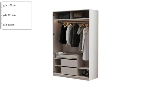 Kaşmir 150 cm Akordiyon Dolap