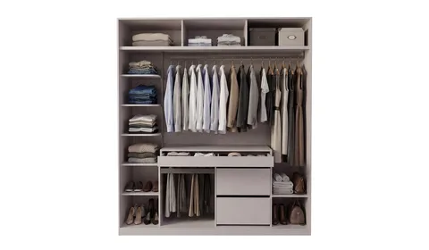 Kaşmir 200 cm Akordiyon Dolap