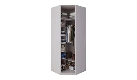 Zerre 100 cm Köşe Dolap – cam kapak