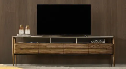 Lucca Wooden Leg TV Unit