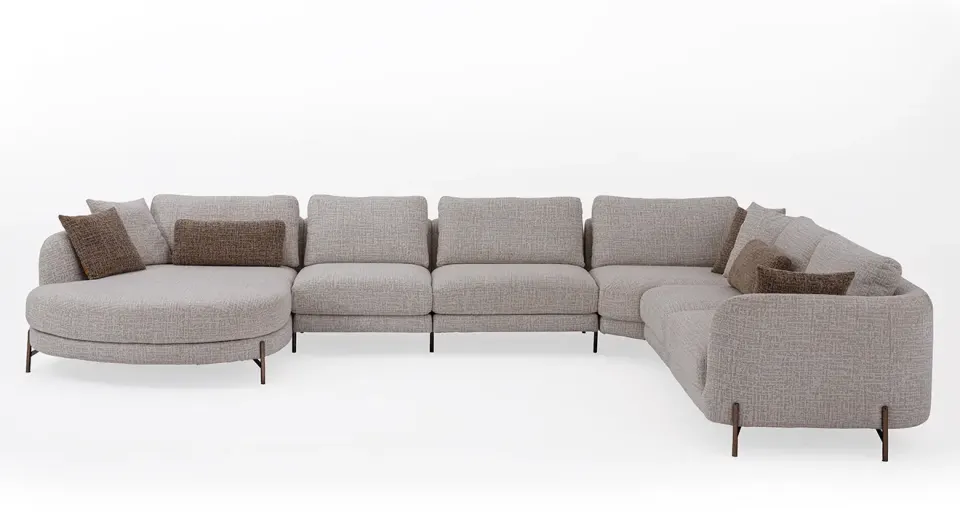 Milan Modern Reclining Corner Sofa Set