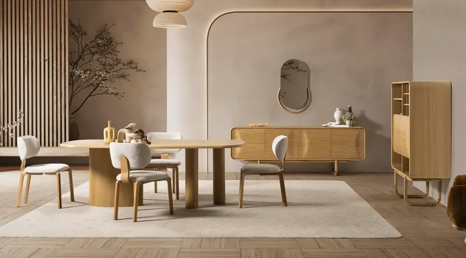 Palermo Walnut Dining Room Set
