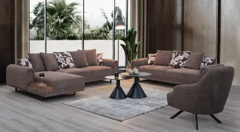 Ruby Modern Corner Sofa Set