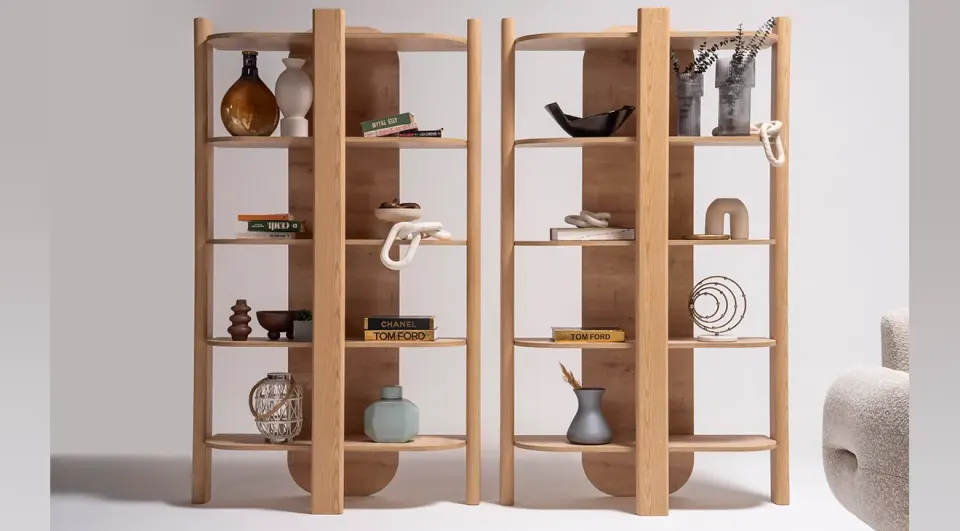 Bianca Walnut Bookcase