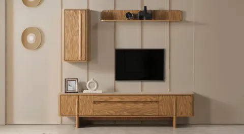 Zirve Walnut TV Unit