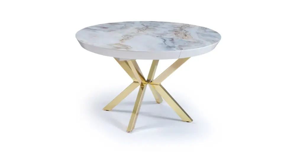 World Marble Patterned Extendable Table