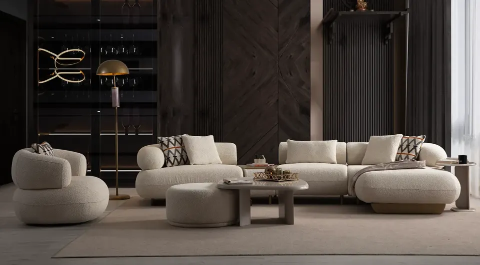 Glamour Corner Sofa Set