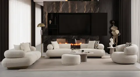Glamour Modern Sofa Set