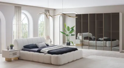 Valore 6 Glass Door Bedroom Set