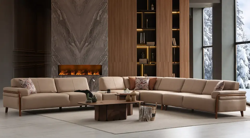 Kairos Modern Corner Sofa Set