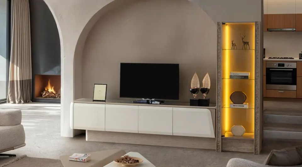 Zen Moonstone Modern TV Unit
