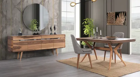 Kudüs Walnut Dining Room Set
