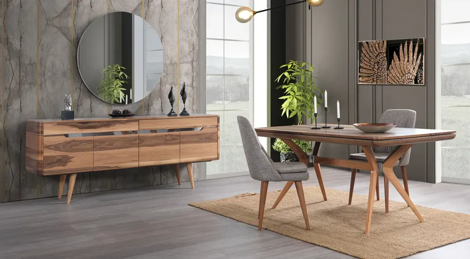 Kudüs Walnut Dining Room Set