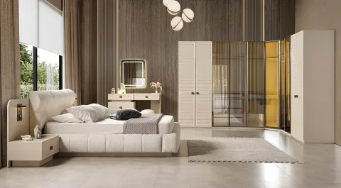 Esila Corner Wardrobe Bedroom Set