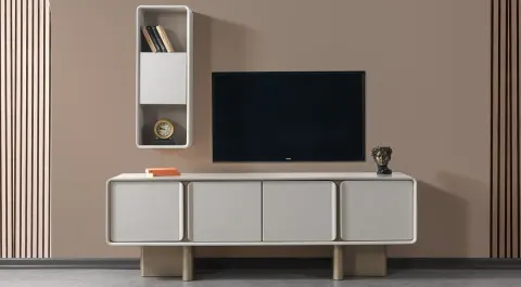 Nova Wooden Leg Modern TV Unit