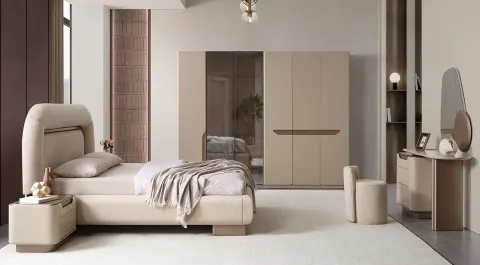 Ekol 6 Door Modern Bedroom Set