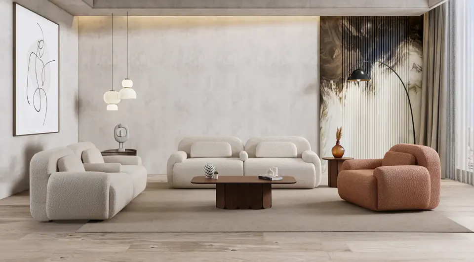 Wogue Modern Sofa Set