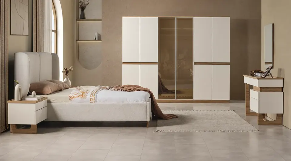 Palermo Modern 6 Door Bedroom Set
