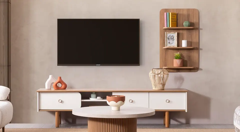 Virgin Wooden Standing TV Unit
