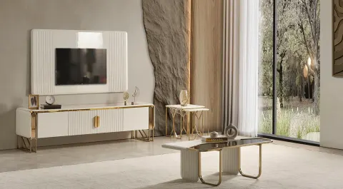Solo Metal Standing TV Unit