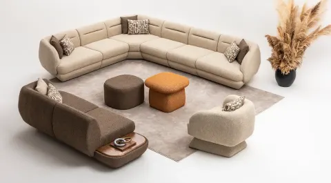 Hilton Corner Sofa Set