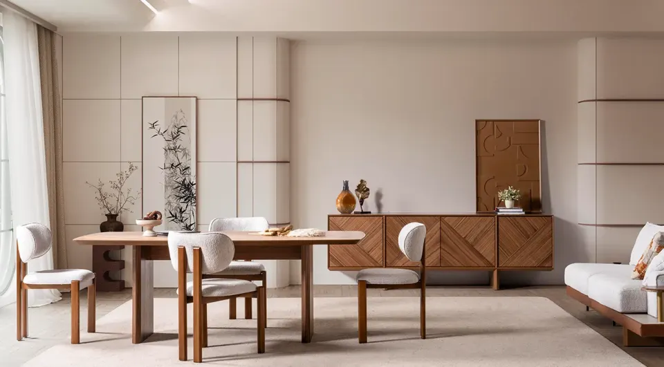 Florya Wooden Leg Dining Room Set