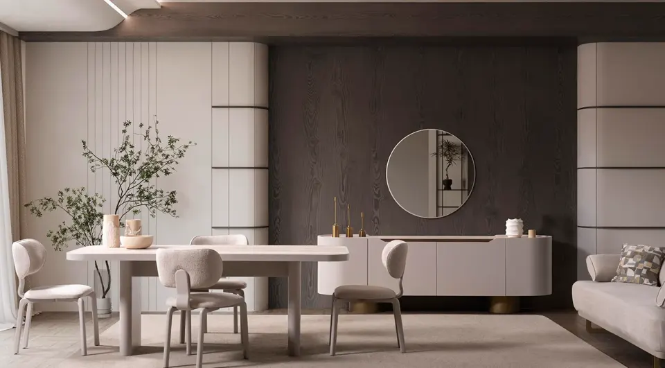 Hazel Metal Leg Dining Room Set