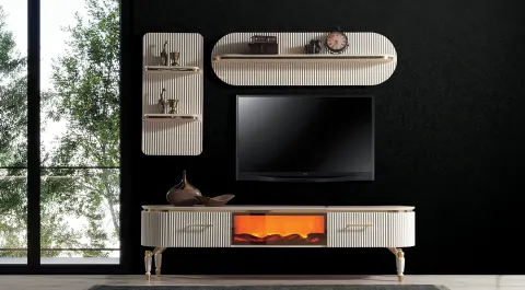 Alyans Fireplace TV Unit