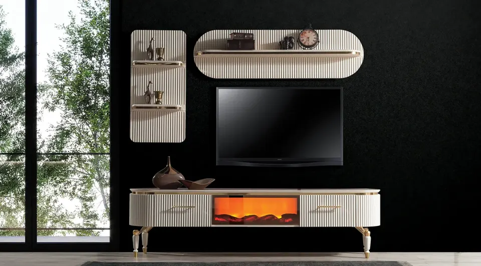 Alyans Fireplace TV Unit
