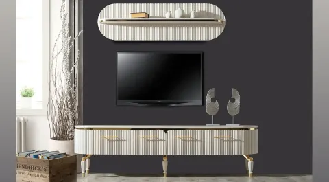 Alyans Metal Standing TV Unit