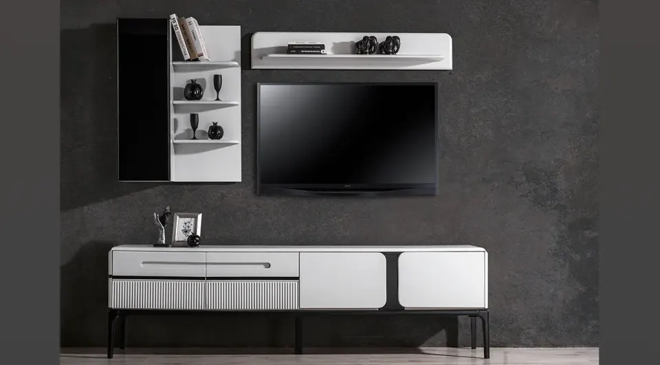 Nirvana Plus Wooden Leg TV Unit