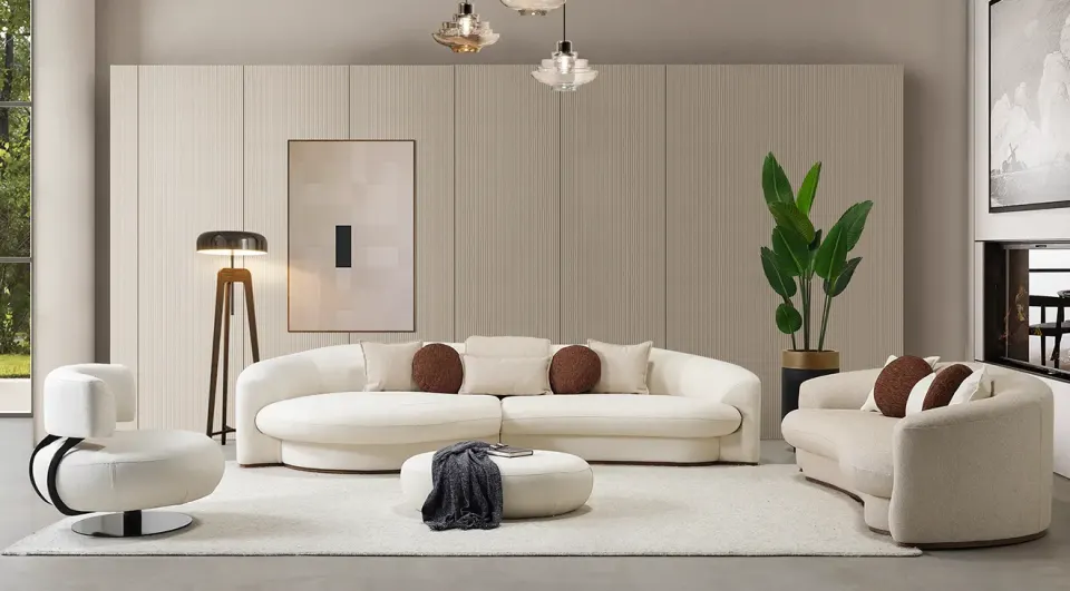 Vogue Relax Metal Leg Sofa Set