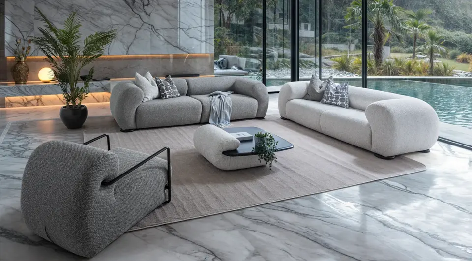 Ghost Modern Sofa Set