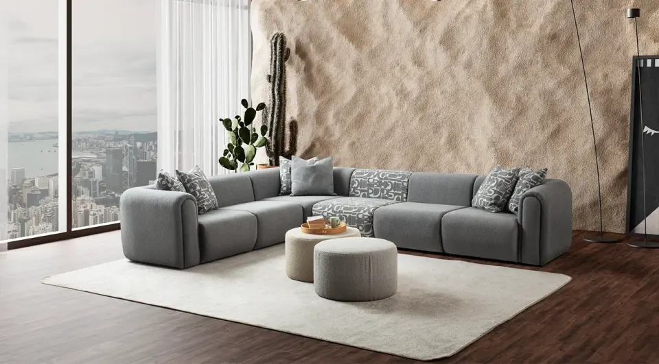 Como Modern Corner Sofa Set