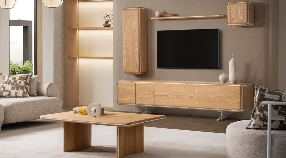 Hema Modern Oak TV Unit