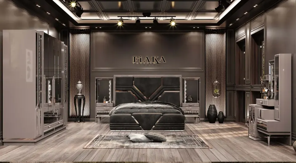Valentino 6-Door Bedroom Set