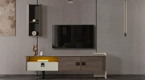 Prada Metal-Legged TV Unit