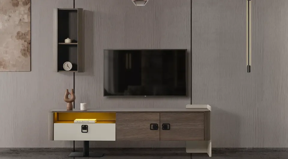 Prada Metal-Legged TV Unit