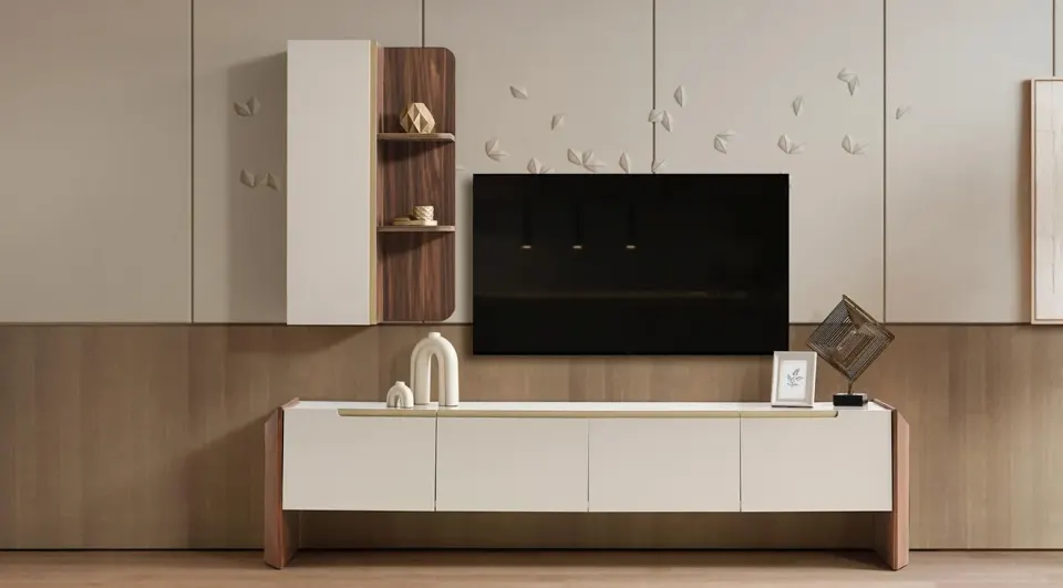 Gloria Wooden Leg TV Unit