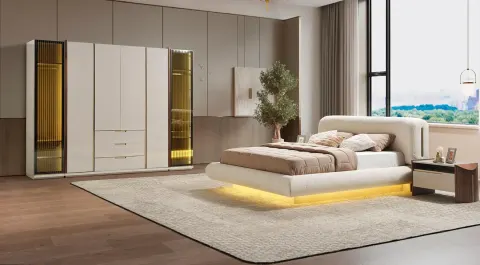 Gloria 6-Door Modern Bedroom Set