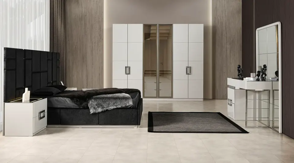 Vegas 6-Door Modern Bedroom Set