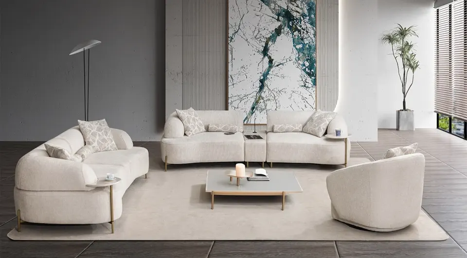 Mustang Modern Sofa Set with Bed