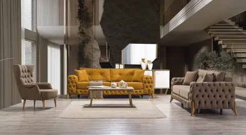 Bade Chester Sofa Set with Bed and Storage