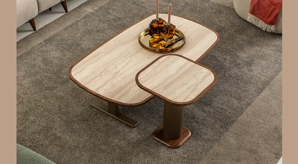 Otto Plus Walnut Coffee Table Set
