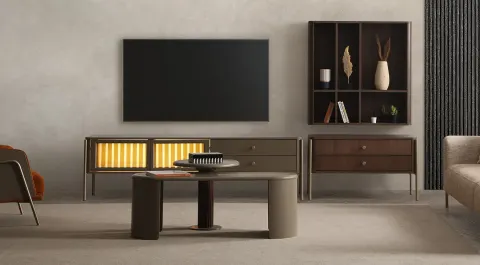 Colt Modern Walnut TV Unit