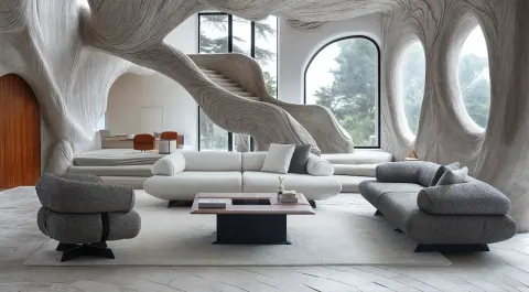 Joven Sofa Set with Metal Legs and Bed