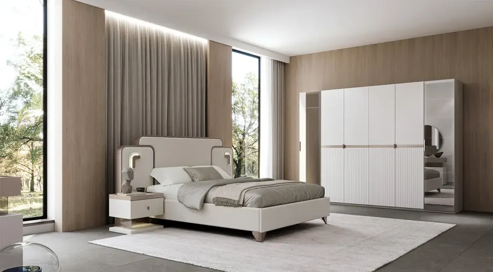 Zerre 6-Door Modern Bedroom Set