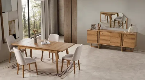Colosseum Wooden Leg Dining Room Set