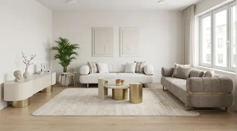 Velar Metal Leg Sofa Set