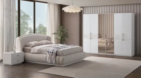 Bronze 6-Door Modern Bedroom Set